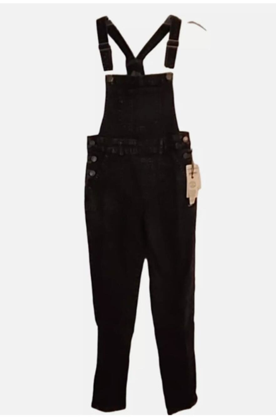 Treasure and Bond Black Stonewash Overalls YOUTH size 12 NEW